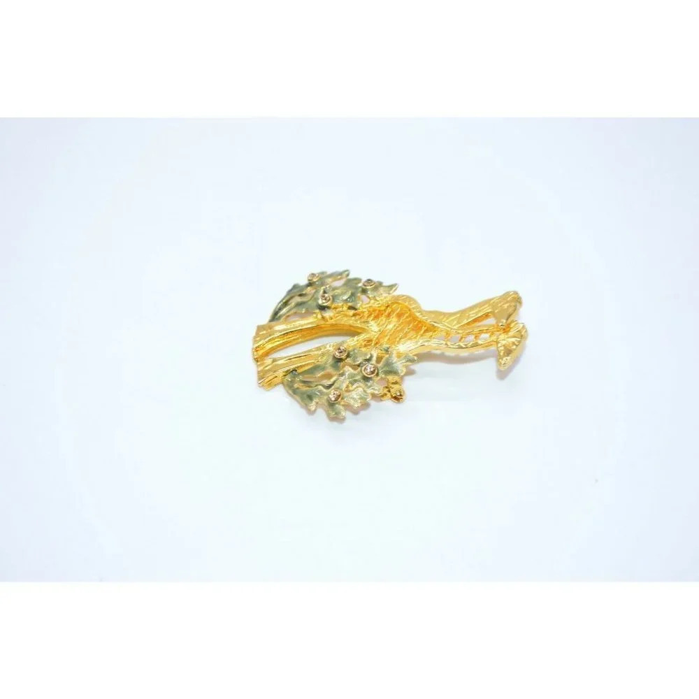 KC Kenneth Cole Topaz Rhinestone Green Giraffe - Picture 2 of 6